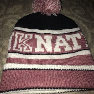 Pink Victoria secret winter hat ❄️